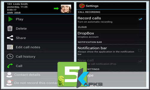 Automatic Call Recorder Pro v5.26 Apk [Updated/Full Version] Free full download 5kapks
