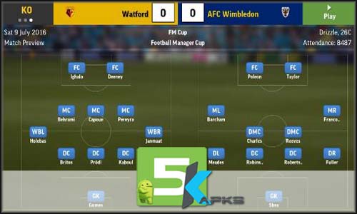 Football manager mobile 2017 full offline complete download free 5kapks
