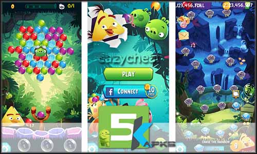 Angry Birds POP Bubble Shooter mod latest version download free apk 5kapks