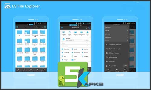 ES File Explorer File Manager mod latest version download free apk 5kapks