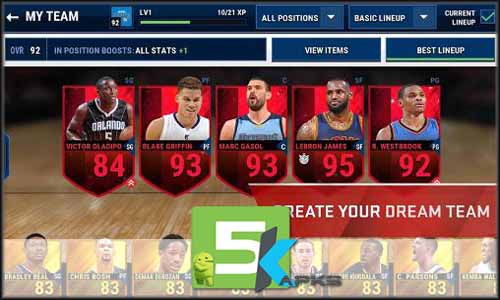 NBA LIVE Mobile Basketball full offline complete download free 5kapks