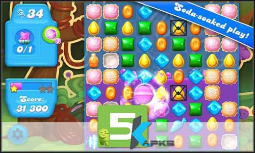 Candy Crush Soda Saga v1.86.6 Apk +Mega Mod Unlimited [Updated] Android 5kapks