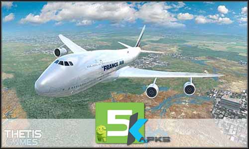 Flight Simulator FlyWings 2017 mod latest version download free apk 5kapks