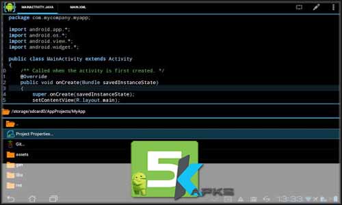 AIDE- IDE for Android free apk full download 5kapks