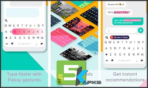Fleksy Fast Keyboard + Stickers, GIFs & Emojis free apk full download 5kapks