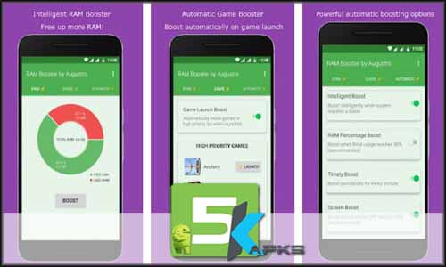 RAM & Game Booster by Augustro free apk full download 5kapks