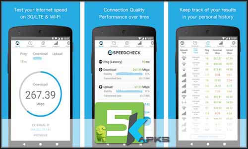 SPEEDCHECK - Speed Test free apk full download 5kapks
